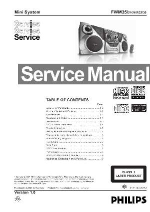 Сервисная инструкция Philips FW-M35 ― Manual-Shop.ru