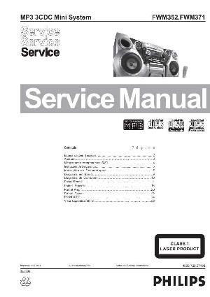 Сервисная инструкция Philips FW-M352, FW-M371  ― Manual-Shop.ru