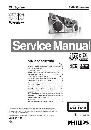 Сервисная инструкция Philips FW-M37 ― Manual-Shop.ru