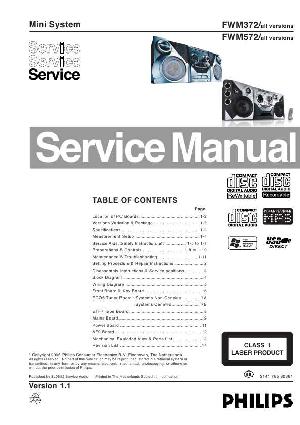 Сервисная инструкция Philips FW-M372, FW-M572 ― Manual-Shop.ru