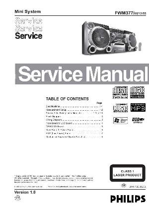 Сервисная инструкция Philips FW-M377 ― Manual-Shop.ru
