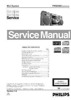 Сервисная инструкция Philips FW-M390 ― Manual-Shop.ru