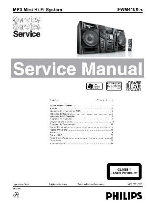 Сервисная инструкция Philips FW-M416X ― Manual-Shop.ru