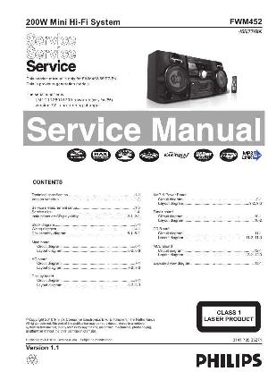 Сервисная инструкция Philips FW-M452 ― Manual-Shop.ru