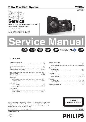 Сервисная инструкция Philips FW-M462 ― Manual-Shop.ru