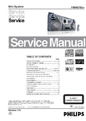 Сервисная инструкция Philips FW-M576 ― Manual-Shop.ru