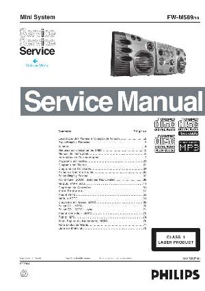 Сервисная инструкция Philips FW-M589  ― Manual-Shop.ru