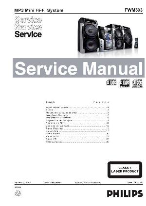 Сервисная инструкция Philips FW-M593 ― Manual-Shop.ru