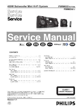 Сервисная инструкция Philips FW-M653, FW-M654 ― Manual-Shop.ru