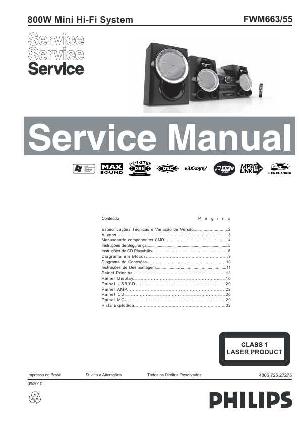 Сервисная инструкция Philips FW-M663 ― Manual-Shop.ru