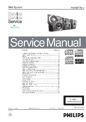 Сервисная инструкция Philips FW-M779/19 ― Manual-Shop.ru