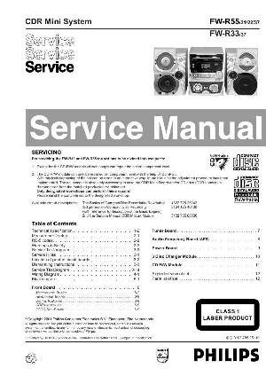 Сервисная инструкция Philips FW-R33, FW-R55 ― Manual-Shop.ru