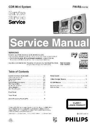 Сервисная инструкция Philips FW-R8 ― Manual-Shop.ru