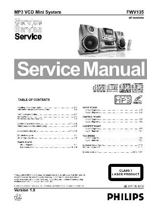 Сервисная инструкция Philips FW-V135 ― Manual-Shop.ru