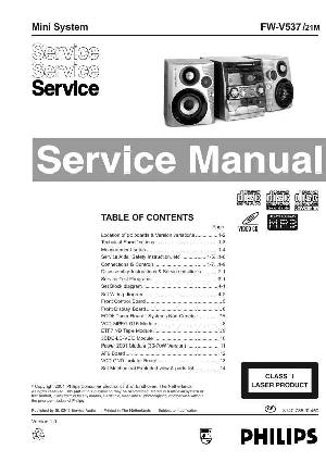 Сервисная инструкция Philips FW-V537 ― Manual-Shop.ru