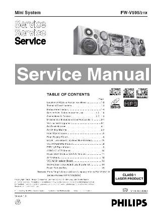Сервисная инструкция Philips FW-V595 ― Manual-Shop.ru
