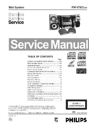 Сервисная инструкция Philips FW-V787 ― Manual-Shop.ru