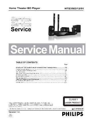 Сервисная инструкция Philips HTS-3583 ― Manual-Shop.ru