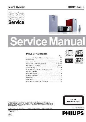 Сервисная инструкция Philips MC-M119 ― Manual-Shop.ru