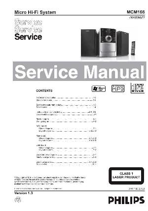 Сервисная инструкция Philips MC-M166 ― Manual-Shop.ru