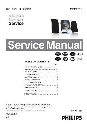 Сервисная инструкция Philips MC-M239D ― Manual-Shop.ru