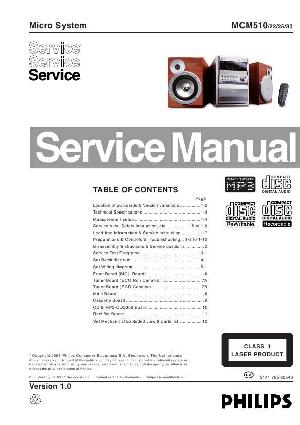 Сервисная инструкция Philips MC-M510 ― Manual-Shop.ru