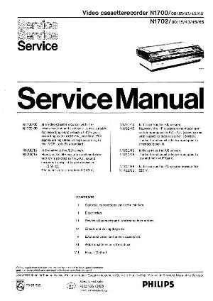 Сервисная инструкция Philips N-1700, N1702 ― Manual-Shop.ru