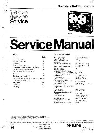 Сервисная инструкция Philips N-4415 ― Manual-Shop.ru