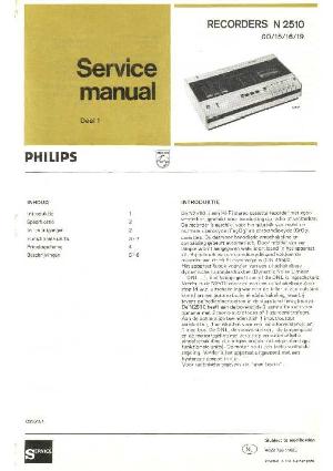 Сервисная инструкция Philips N2510 ― Manual-Shop.ru