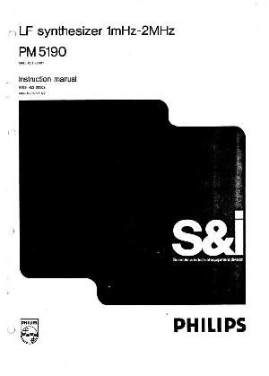 Сервисная инструкция Philips PM-5190 ― Manual-Shop.ru