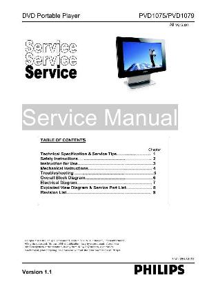 Сервисная инструкция Philips PVD1075, PVD1079 ― Manual-Shop.ru