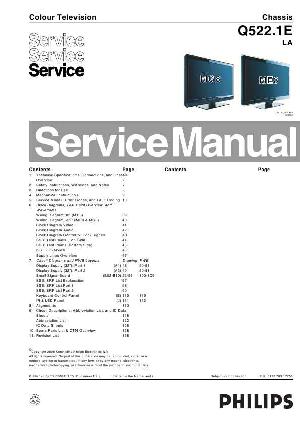 Сервисная инструкция Philips Q522.1E LA ― Manual-Shop.ru