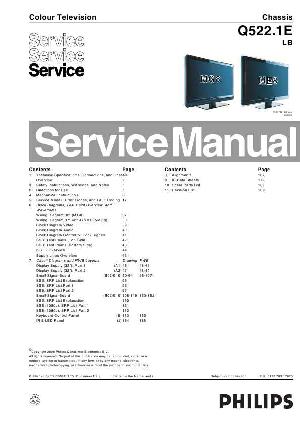 Сервисная инструкция Philips Q522.1E LB chassis ― Manual-Shop.ru