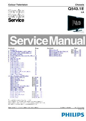Сервисная инструкция Philips Q543.1E LA chassis ― Manual-Shop.ru