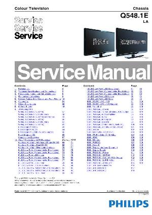 Сервисная инструкция Philips Q548.1E LA chassis ― Manual-Shop.ru