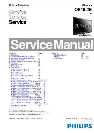 Сервисная инструкция Philips Q549.1E LA ― Manual-Shop.ru
