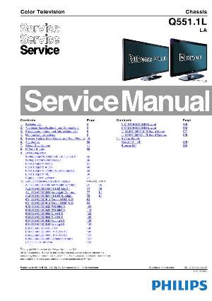 Сервисная инструкция Philips Q551.1L, LA ― Manual-Shop.ru