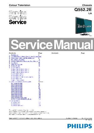 Сервисная инструкция Philips Q552.2E LA ― Manual-Shop.ru