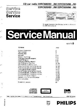 Сервисная инструкция Philips RC-609, RC-619, RC-629, RC-659 ― Manual-Shop.ru