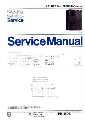 Сервисная инструкция Philips RH545 ― Manual-Shop.ru