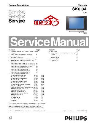 Сервисная инструкция Philips SK6.0A CA ― Manual-Shop.ru