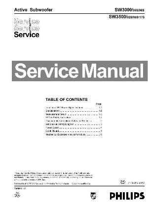 Сервисная инструкция Philips SW-3000, SW-3500 ― Manual-Shop.ru