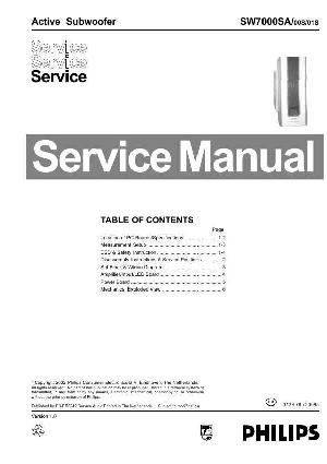 Сервисная инструкция Philips SW-7000SA ― Manual-Shop.ru