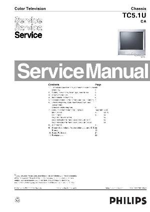 Сервисная инструкция Philips TC5.1U CA chassis ― Manual-Shop.ru