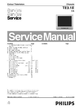 Сервисная инструкция Philips TE3.1E CA chassis ― Manual-Shop.ru