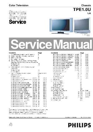 Сервисная инструкция Philips TPE1.0U LA ― Manual-Shop.ru