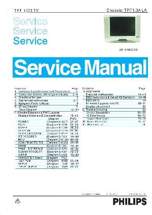 Сервисная инструкция Philips TPF1.3A LA ― Manual-Shop.ru