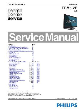 Сервисная инструкция Philips TPM5.2E LA ― Manual-Shop.ru