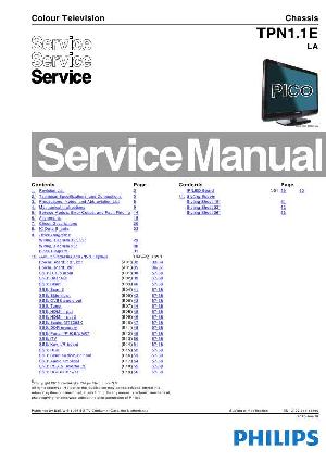 Сервисная инструкция Philips TPN1.1E LA, 26PFL3405 ― Manual-Shop.ru