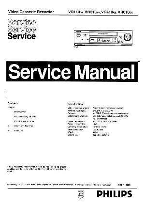 Сервисная инструкция Philips VR-110, VR-210, VR-410, VR-610 ― Manual-Shop.ru